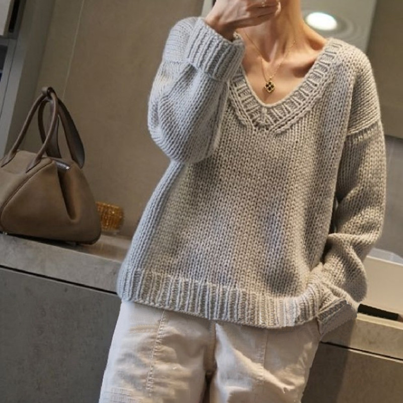 率性不羁 日常低调又好搭 粗针加厚慵懒棒针羊绒衫女纯羊绒毛衣,女装/女士精品,羊绒衫,淘宝优惠券,粉丝福利购,淘宝优惠卷