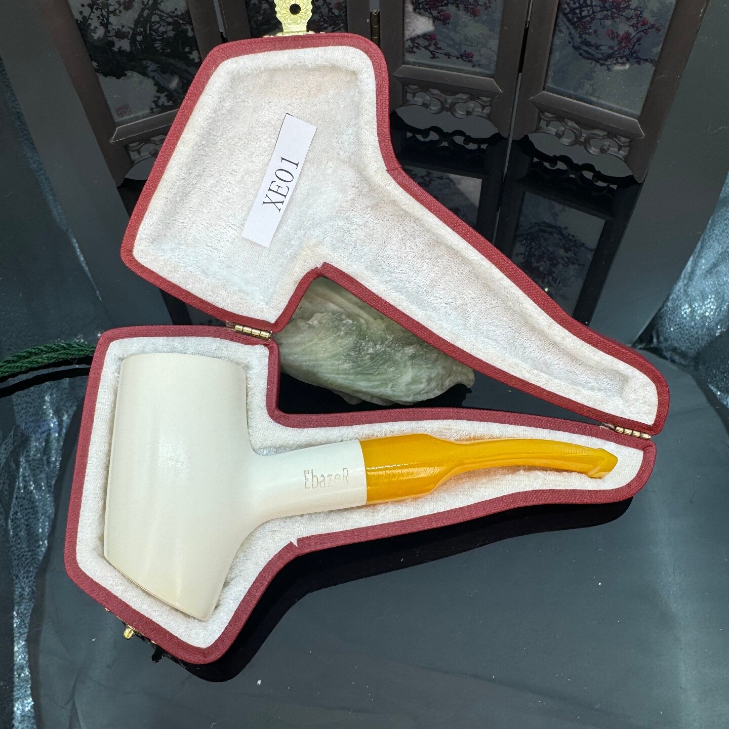 土耳其海泡石原石简约中号烟斗