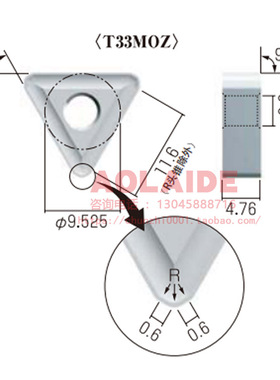 日本NICECUT富士元数控铣刀片T33MOZ NK2001 金属陶瓷切削刀粒