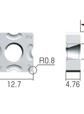 日本nicecut富士元数控刀片N43GXR-1R/2R/3R/4R NK6060 涂层刀粒