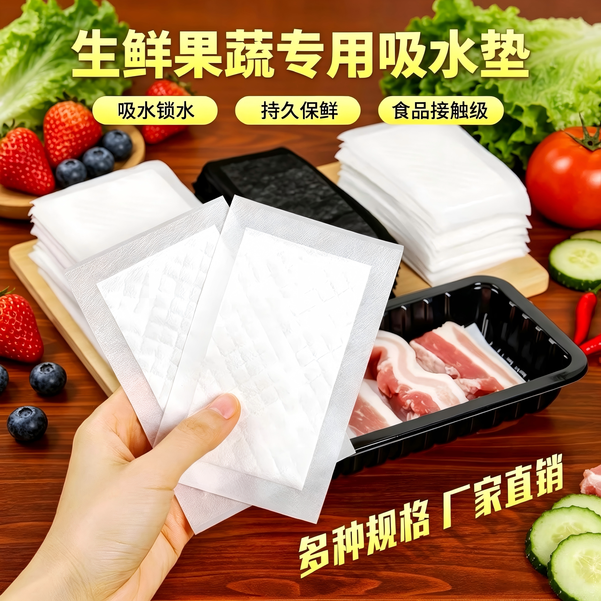 盛富食品级生鲜专用吸水纸
