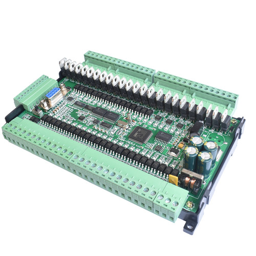 plc工控板控制器国产fx3u-48mr/48mt可编程简易plc  mt 8轴 控制