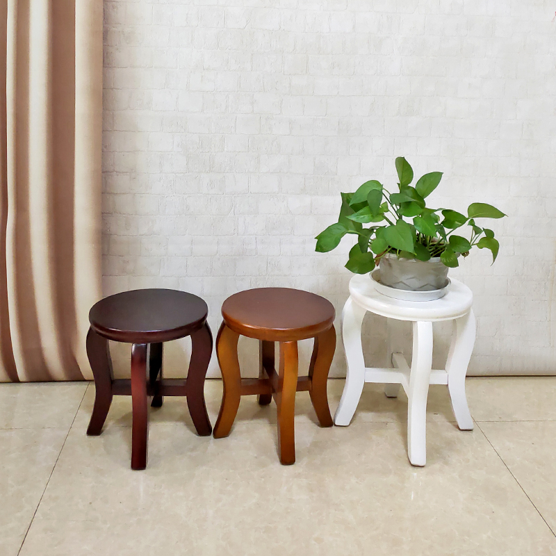 小巧圆凳实木大人客厅茶几凳复古