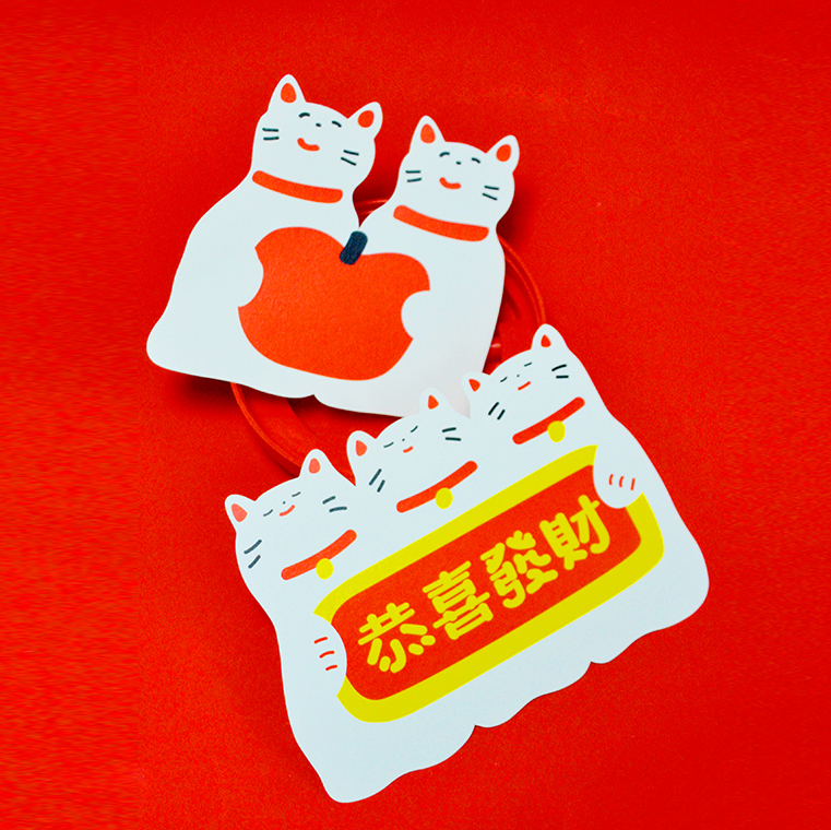 mohodo原创招财猫卡片