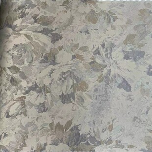 奶油美式轻奢色织提花壁布抽象油画手绘大花橄榄绿米咖金浅灰墙布