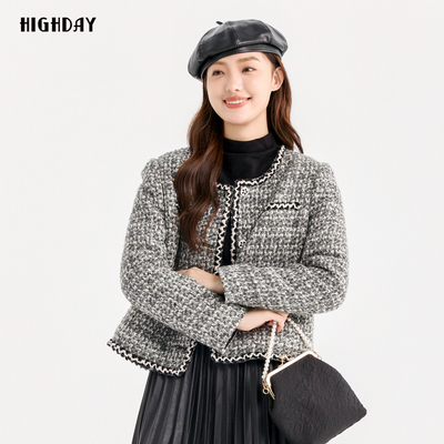 轩日小香风优雅薄款羽绒服