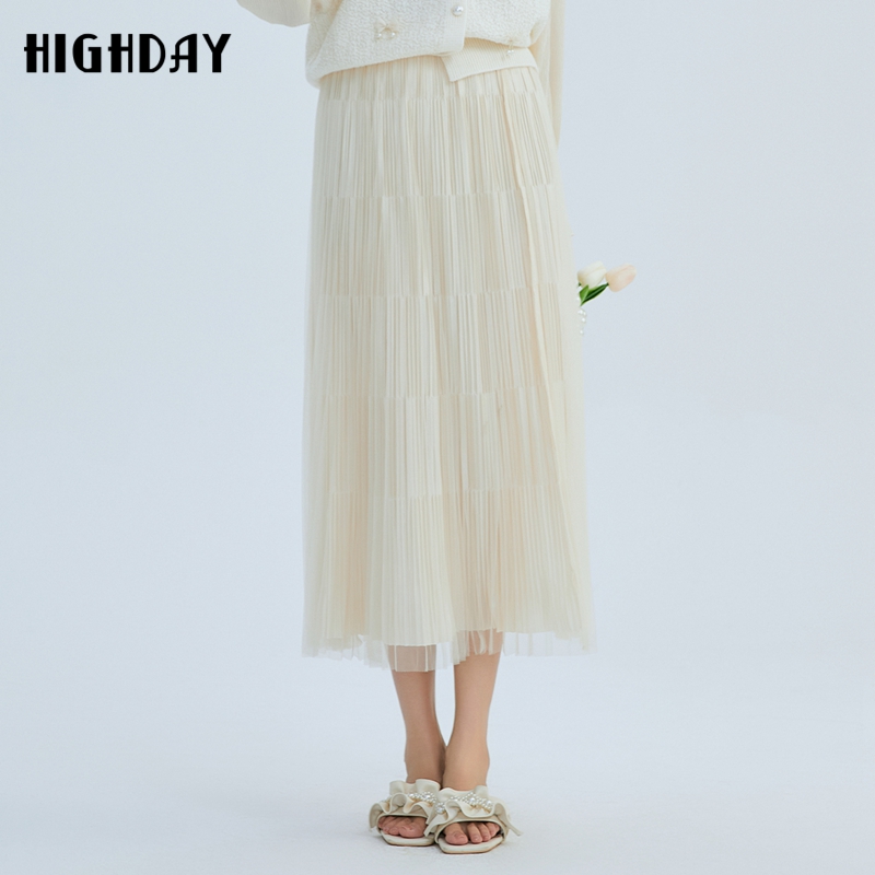 轩日高腰仙女裙半身裙