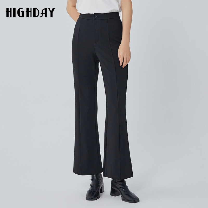 轩日高腰休闲裤微喇叭裤