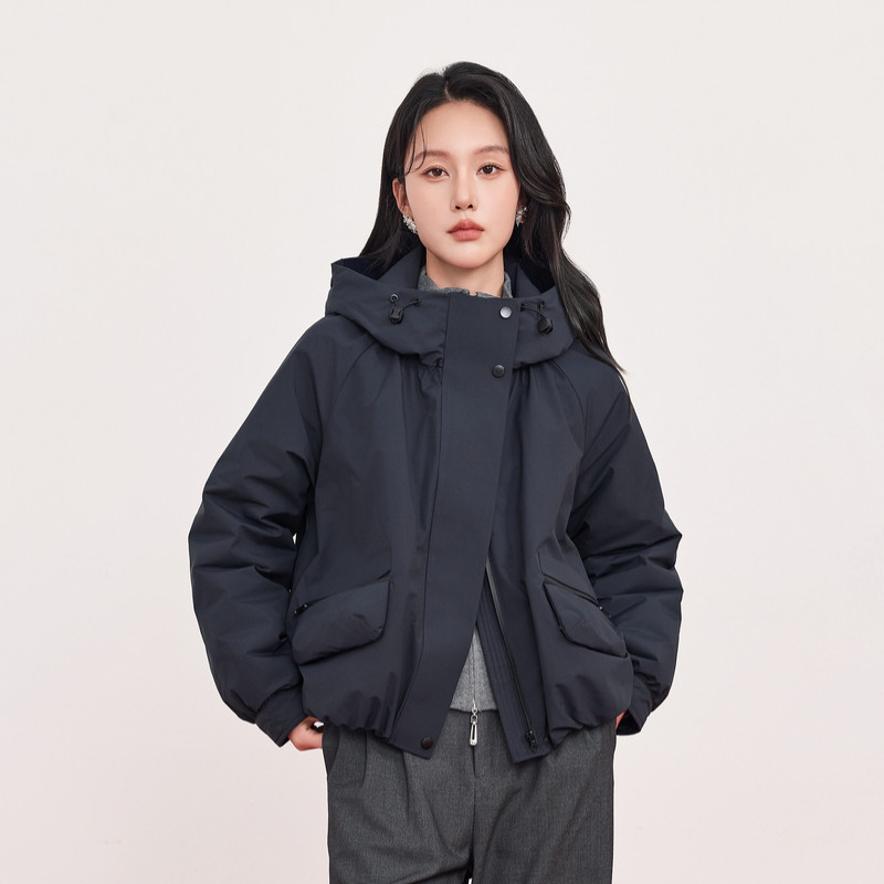 HIGHDAY轩日连帽宽松工装羽绒服2025冬季防风时尚加厚短款外套女,女装/女士精品,羽绒服,淘宝优惠券,粉丝福利购,淘宝优惠卷