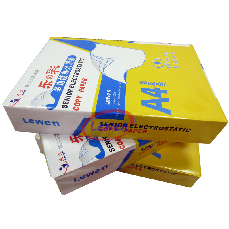 LEWEN LEWEN LECAI 80G 컬러 A4 인쇄 용지 순수 목재 펄프 A4 용지 500 매 컴퓨터 복사 용지 4000 매