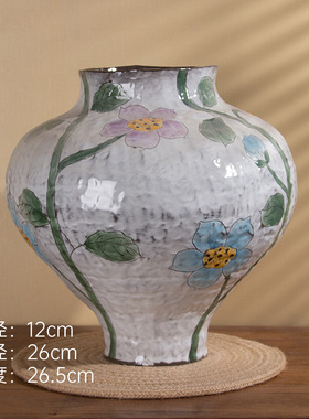 C084  Y1007-3 景德镇陶瓷花器室内桌面摆件花瓶