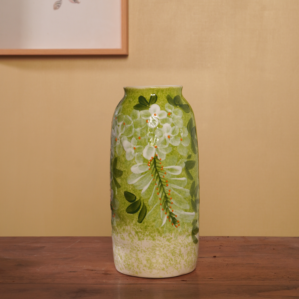 『130』景德镇花瓶花器轻奢高级手绘中式民宿客厅桌面摆件,家居饰品,花瓶,淘宝优惠券,粉丝福利购,淘宝优惠卷