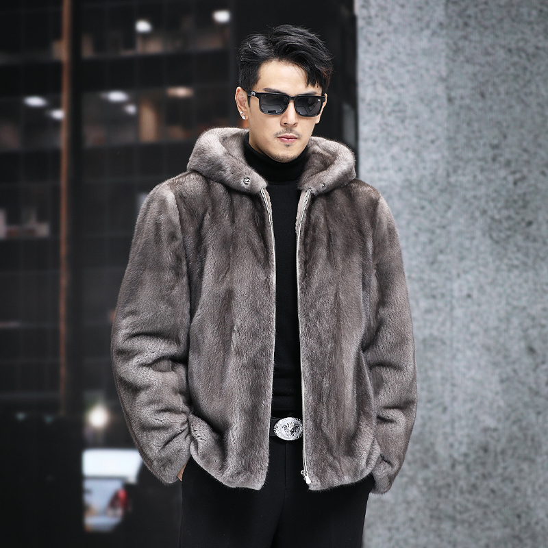 哥本哈根紫标级宝石灰貂裘皮皮草