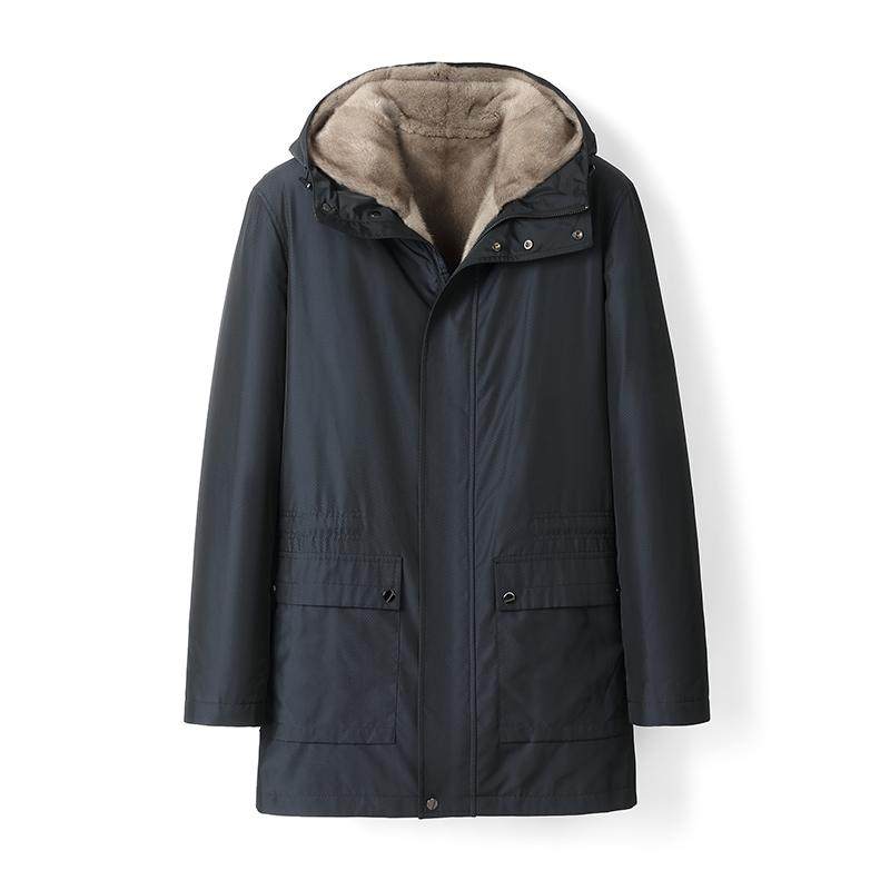 2024新款中长款商务休闲整貂水貂内胆男士连帽皮草大衣派克服外套,男装,皮草,淘宝优惠券,粉丝福利购,淘宝优惠卷