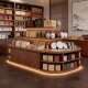 实木中岛柜文创店展示台茶叶店展示柜陈列柜礼品饰品柜中岛台定制