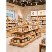 双面宠物店陈列柜商场玩具店中岛台猫狗粮产品展示台茶叶文创摆台