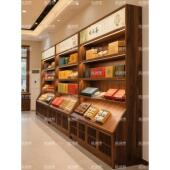养生馆展示柜商场滋补品店陈列柜茶叶店货架文创店农副土特产展柜
