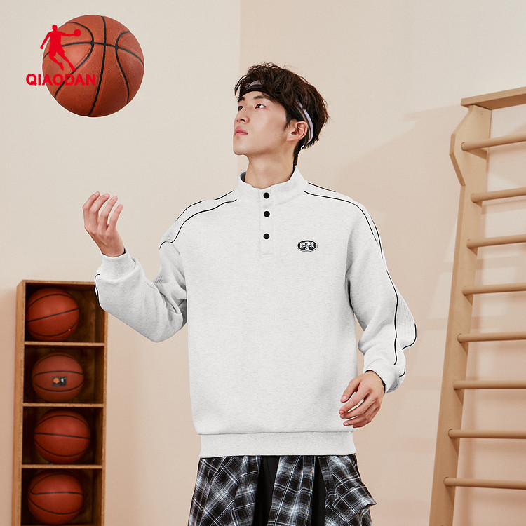 乔丹针织套头衫男2026春季透气宽松圆领篮球运动卫衣QDAWD3261407,运动服/休闲服装,运动卫衣/套头衫,淘宝优惠券,粉丝福利购,淘宝优惠卷