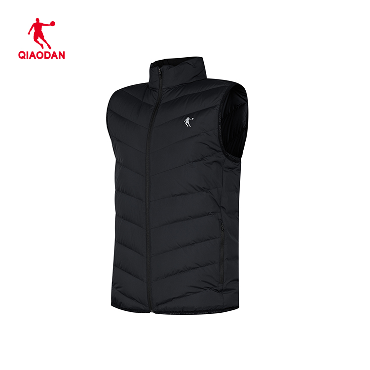 乔丹羽绒马甲男2025秋季防风保暖轻薄跑步运动马夹BMD43233232FF