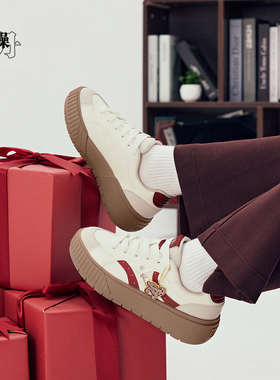 乔丹质燥时尚板鞋女2025冬季革面轻便防滑休闲运动鞋QDL052261526