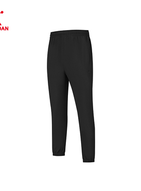 中国乔丹梭织运动长裤男2025秋季透气速干训练运动裤EYK23246318C