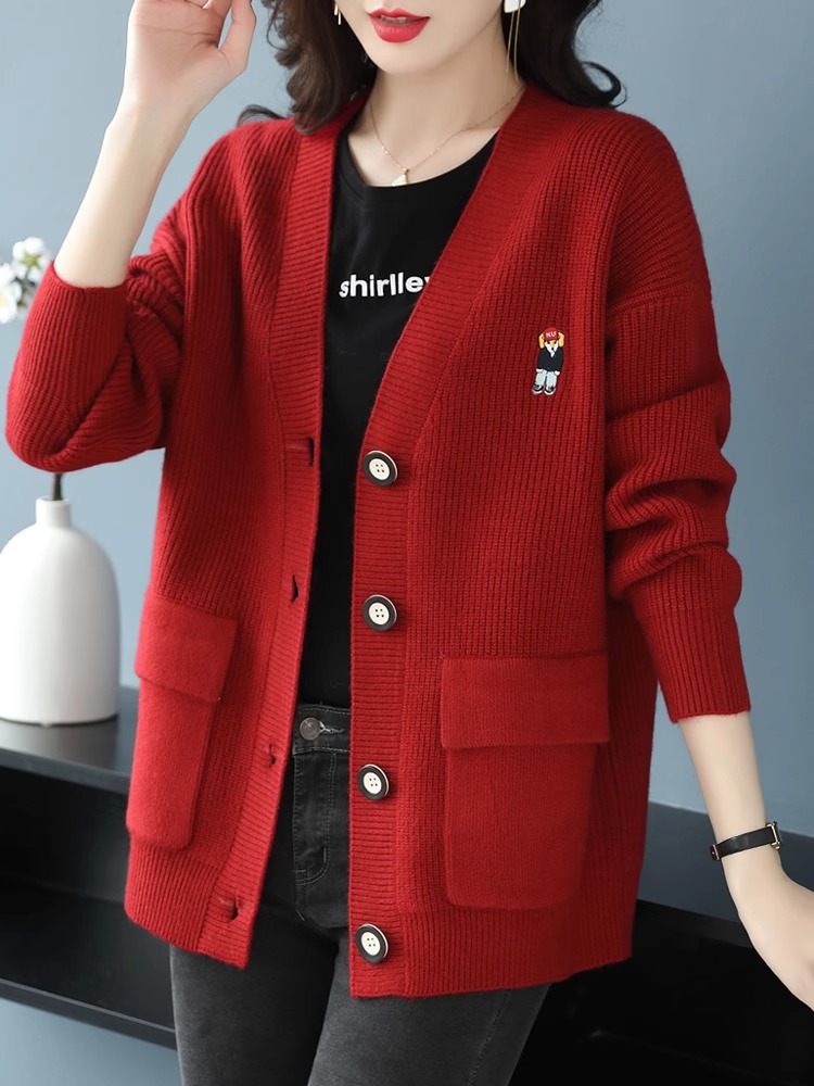 针织开衫女2025年冬季新款