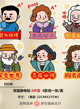 教室装饰【考试静电贴】各科大佬保佑！考研高中学校宿舍创意礼物
