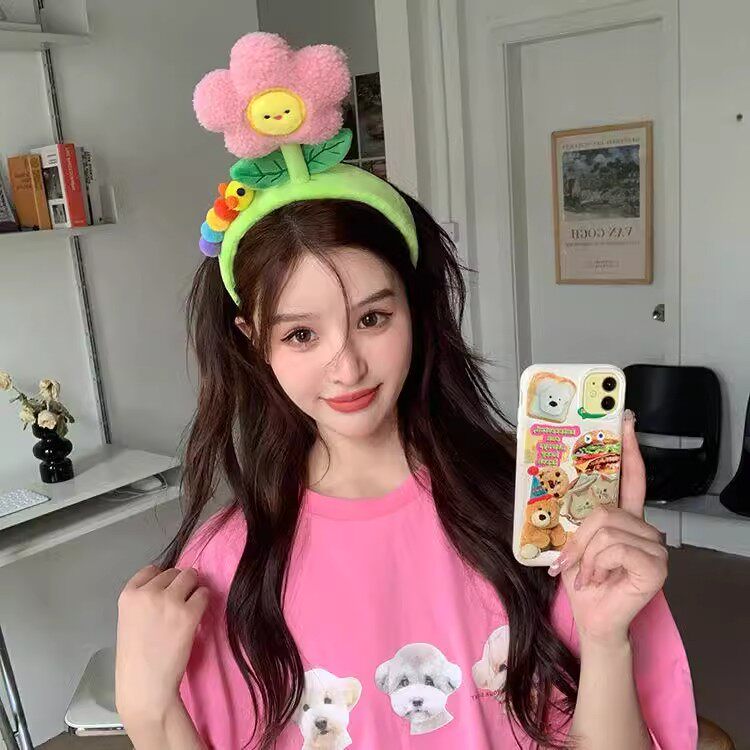 可爱花朵玩偶洗脸发箍幼儿园六一