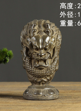 复古浮雕龙手工打磨石雕