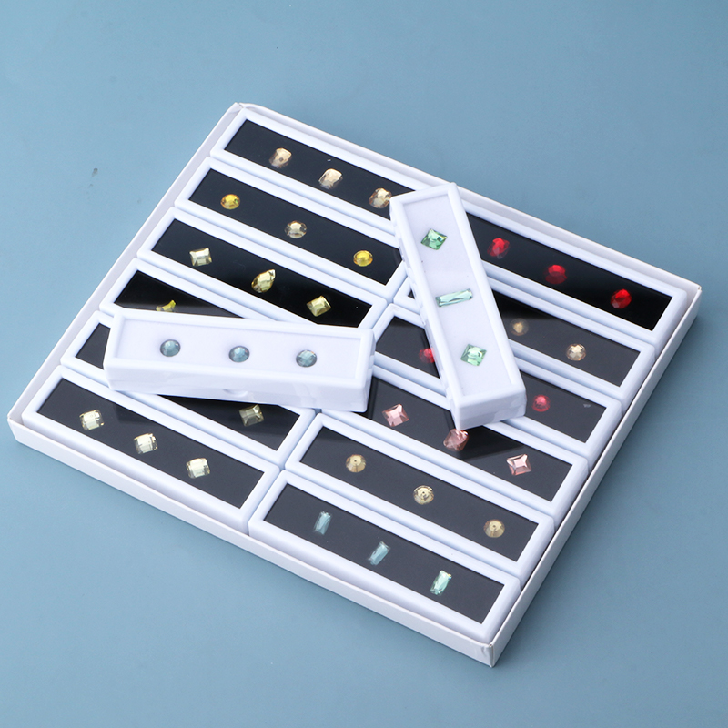 珠宝盒收纳盒戒面裸石展示盒透明