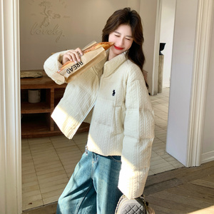 现货！新品 麻花针织面料立领90绒羽绒服139-25172-P285控428图片