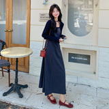 新品！羊毛披肩格纹抽褶收腰吊带裙套装139-25128-P175控268，女装套装/套裙，浙宝139