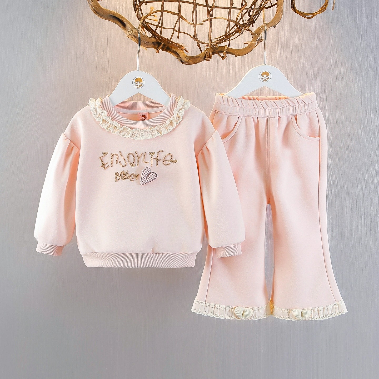 女童卫衣套装2026春季新款周岁宝宝洋气阔腿裤儿童时髦公主两件套,童装/婴儿装/亲子装,套装,淘宝优惠券,粉丝福利购,淘宝优惠卷
