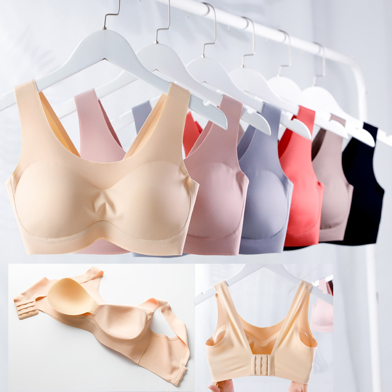 背扣一片式运动风泰国乳胶内衣