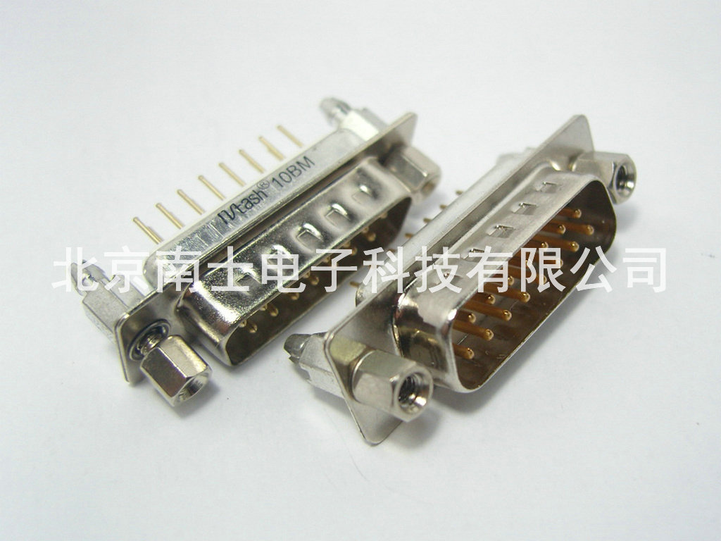 精工南士 镀金铆鱼叉DP15公头 两排DB15针 D-sub接头插板式焊板式