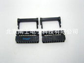 JTAG牛角插头2.0mm间距 精工南士 黑色 IDC压线头 ISP接头 16P