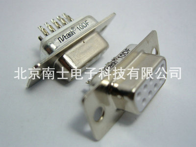 精工南士 DB9母头 DB9孔RS232串口 COM口接头D-sub传统 PLC焊线式
