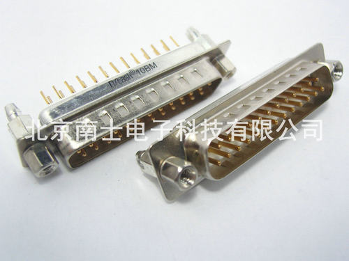 精工南士 镀金铆鱼叉DP25公头 DB25针 COM口接头插板式焊板式并口