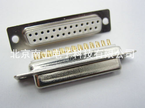 精工南士 DB25母头 DB25孔 镀金并口RS232 COM口接头 传统 焊线式