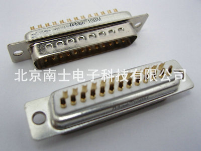 精工南士 DB25公头 DB25针 镀金并口RS232 COM口接头 传统 焊线式