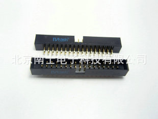 DC3 简易牛角 34P 直针 ISP接口JTAG插座2.0mm间距 镀金 精工南士