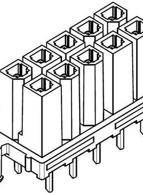 原装正品15-24-7061[集管和线壳 RECPT VERT HDR 6P DU