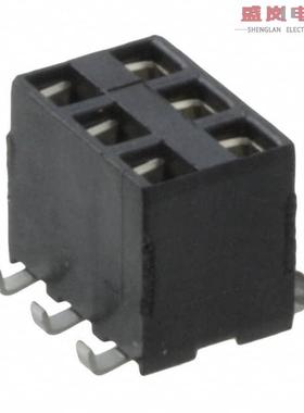 原装正品969973-3[CONN RCPT 6POS 0.1 GOLD SMD]