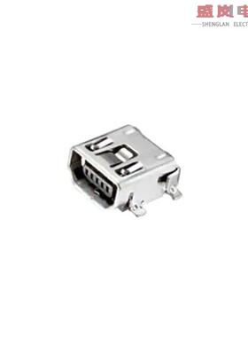 原装正品1-1734328-2[CONN RCPT USB2.0 MINI AB SMD R/A]