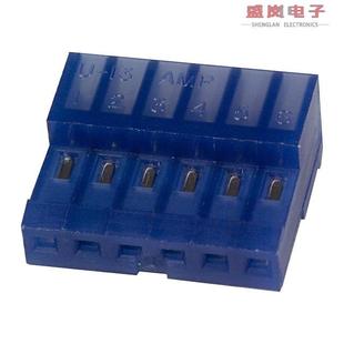 26AWG 640442 RCPT 6POS CONN TIN 原装 IDC 正品