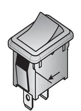 原装正品PRK22J5DBBNN[翘板 SPST ON-OFF 6A 