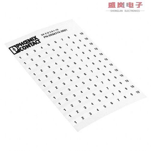 原装正品0804374:0001[ADHESIVE MARKER CARD 1-10]