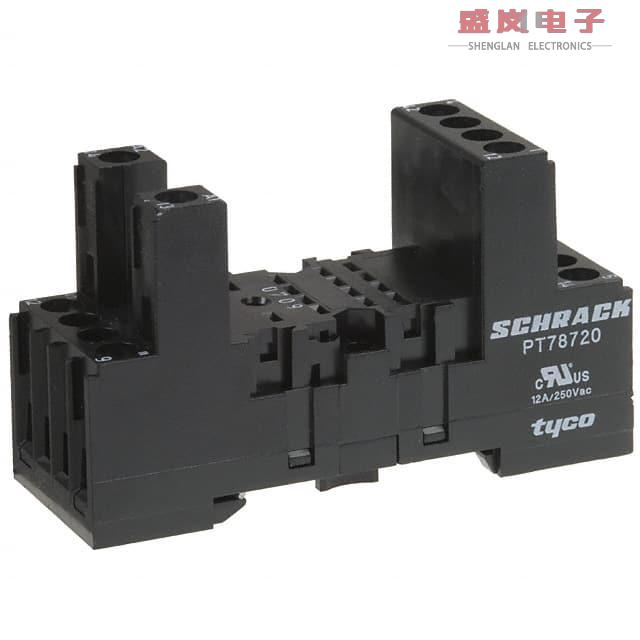 原装正品6-1415034-1[RELAY SOCKET 8 POSITION DIN RAIL]