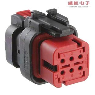 18AWG ASSY 6POS PLUG 776433 CONN RED 原装 正品