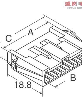 原装正品DF1E-10EP-2.5C[CONN PLUG HOUSING 10POS 2.5MM]
